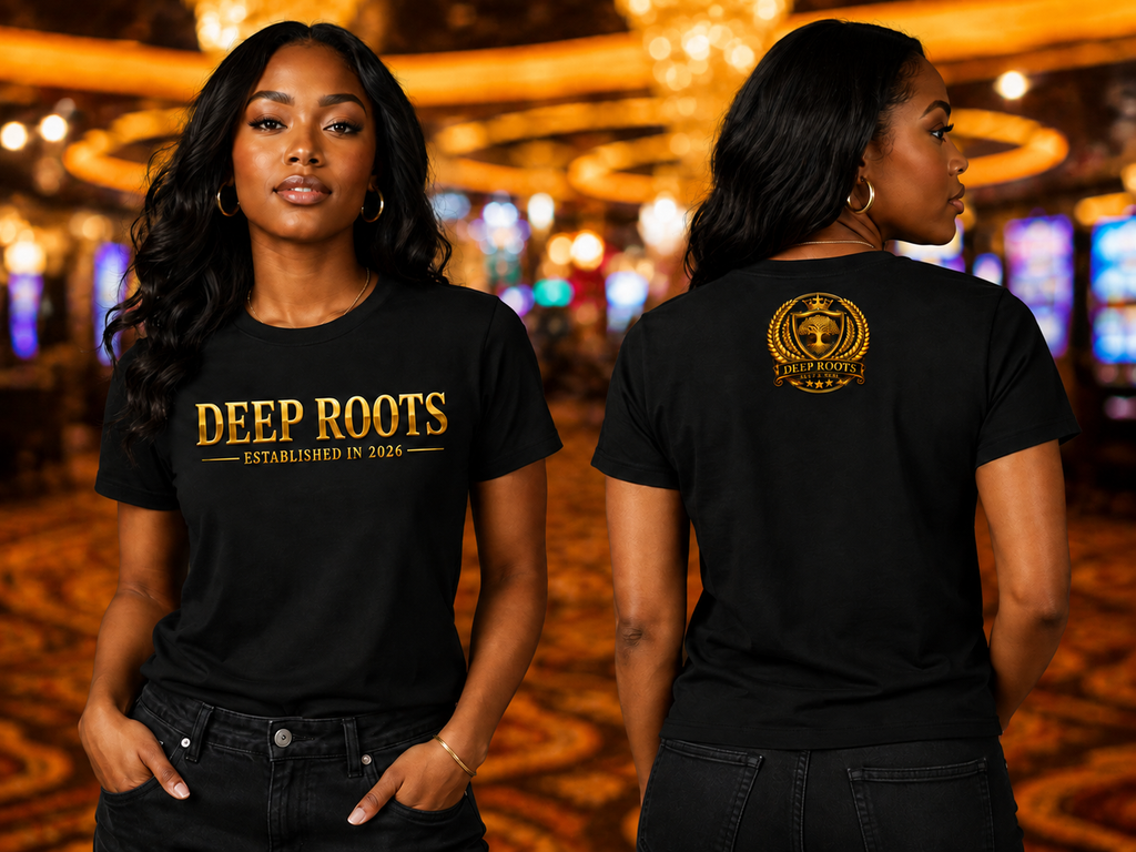 Deep Roots Established Tee - Black & Mirror Gold Edition