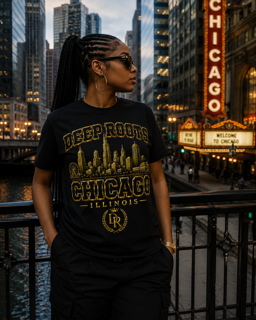 Deep Roots Chicago, Illinois Tee – Limited City Collection